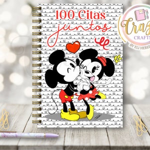 100 citas juntos MyM / Libreta-Diario-Planner - media carta / libreta imprimible / diario Imprimible - Archivo digital imprimible
