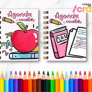 Mini Pocket Teacher Agenda / Colorful Agenda / 2025 Agenda / Spanish Agenda / Printable Agenda / PDF Download - Print
