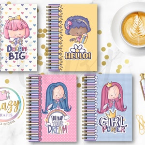 MC Agenda Pop Girl - 2024 half letter / colorful agenda / agenda in Spanish - Download in PDF / 2024