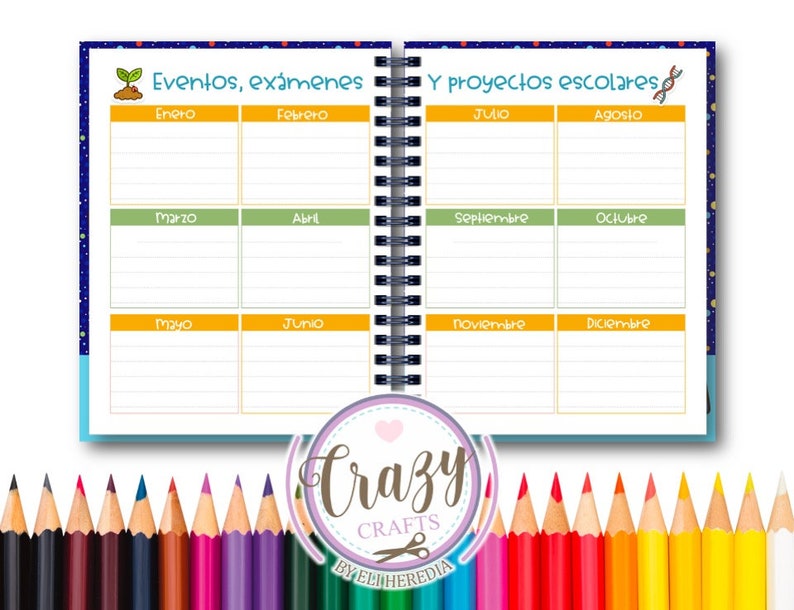 School Agenda KIDS 23-24 Editable Half Letter / Agenda for - Etsy