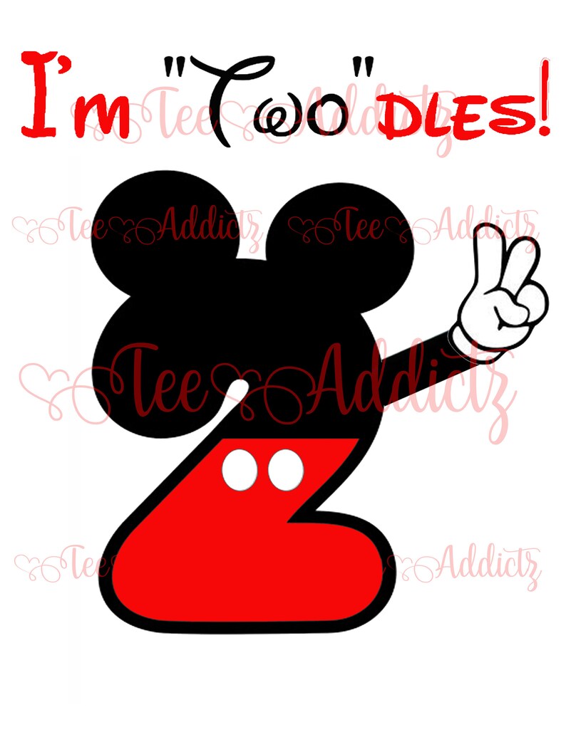 I'm twodles SVG - Etsy