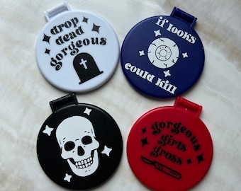 Custom Pathologists Assistant Medicine Anatomy Autopsy Mortuary Funeral Compact Mirror