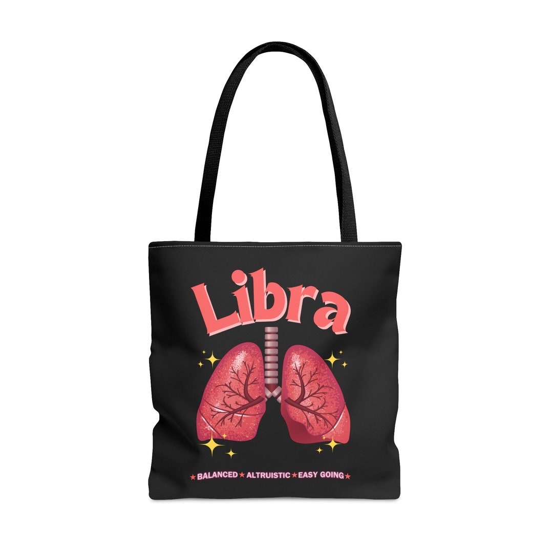 Libra Lungs Medicine Anatomy Pathology Zodiac Astrology Tote Etsy