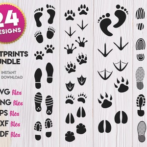 Footprints Silhouette svg, Footprints SVG, races svg, races silhouette, races vector, animals races svg, human races svg