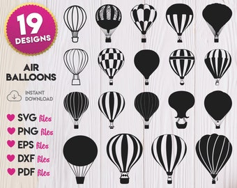 Air Balloons SVG, Air Balloons Silhouette, Air Balloons Cricut, Air Balloons Vector, Air Balloons Print, Air Balloons Cut, Balloons Clip art