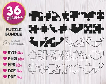 Puzzle SVG Bundle, Puzzle Silhouette svg, Puzzle Outlibe svg, Puzzle Vektor, Puzzle png, Puzzle Cricut, Puzzle Clipart, Puzzle Schablone
