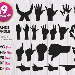 Hands SVG Bundle, Hands Silhouette svg, Hand cricut, Hand vector, Hand png, Hand eps, Hand cameo, Hand png