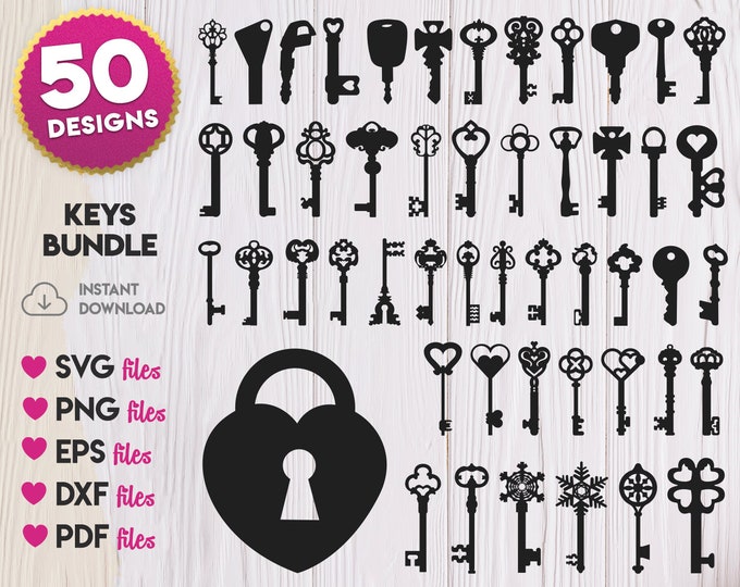 Padlock SVG, Key Svg, Keys Svg, Padlock Silhouette, Padlock and Key ...