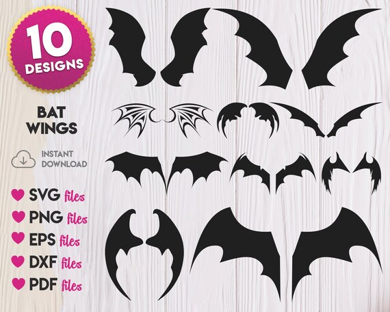 Bat Wings SVG - Etsy
