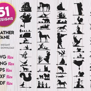 Weather Vane SVG Bundle, Weather Vane Silhouette svg, Weather Vane vector, Weather Vane dxf, Weather Vane cutting, Weather Vane cricut