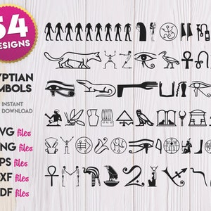 Egyptian Symbols SVG Bundle, Ankh SVG Files for Cricut, Ankh ...