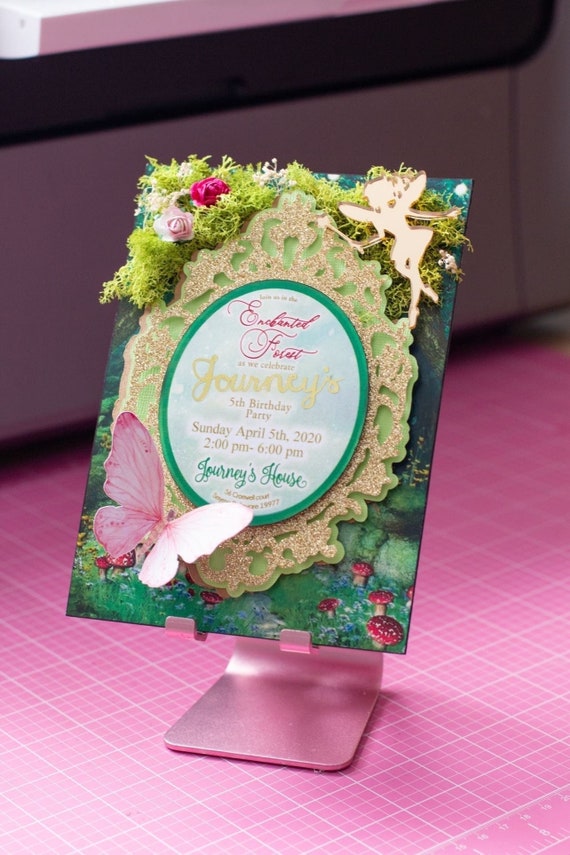 Enchanted Garden Handmade Invitation Enchanted Forest Etsy