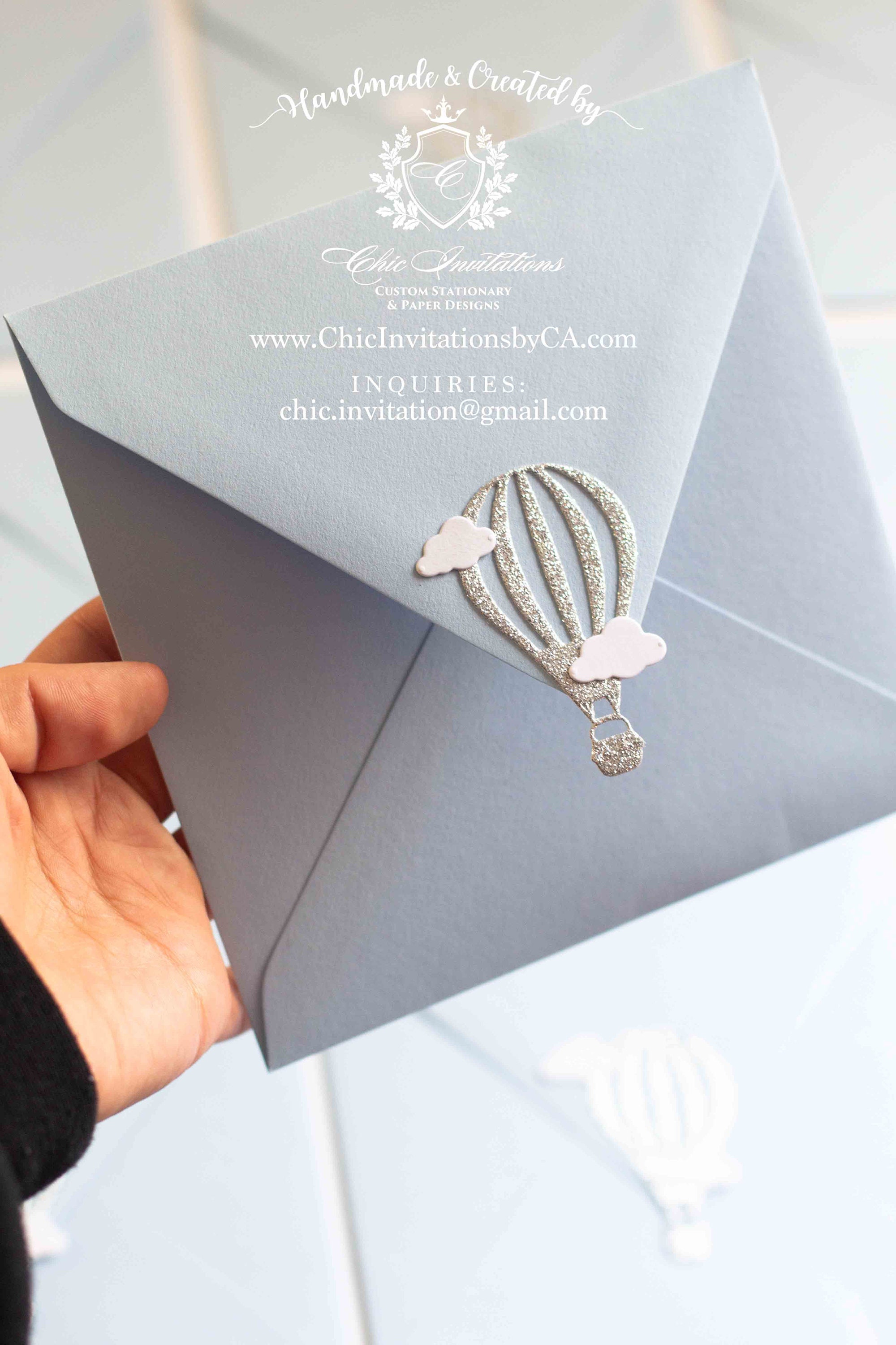 Hot Air Balloon Envelope Custom Envelopes Envelopes for Etsy UK