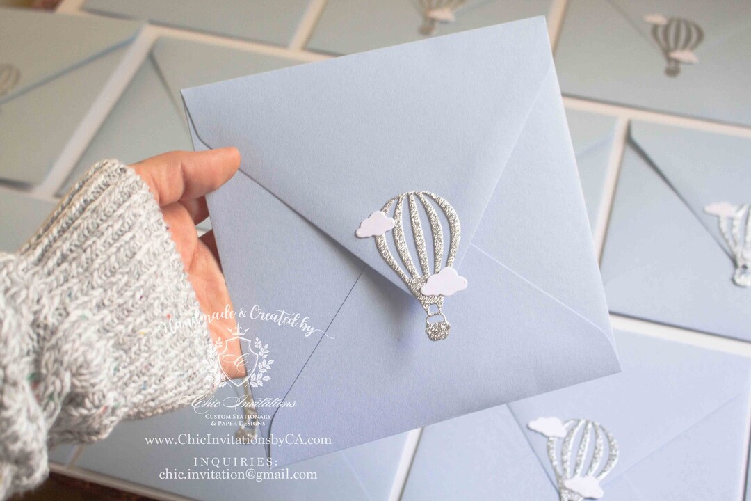 Hot Air Balloon Envelope Custom Envelopes Envelopes for Etsy UK