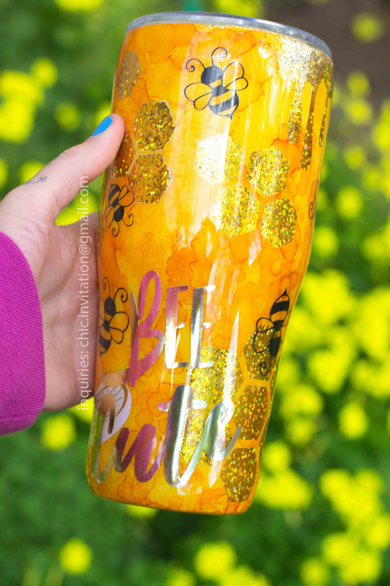twelve bees tumbler craft supplies
