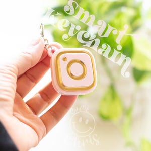 Instagram Smart NFC-sleutelhanger voor sociale media | tik en volg | digitaal visitekaartje | betaallink | Cash-app | facebook | linkboom