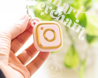 Portachiavi Instagram Smart NFC per social media / tocca e segui / biglietto da visita digitale / link di pagamento / cash app / facebook / link tree