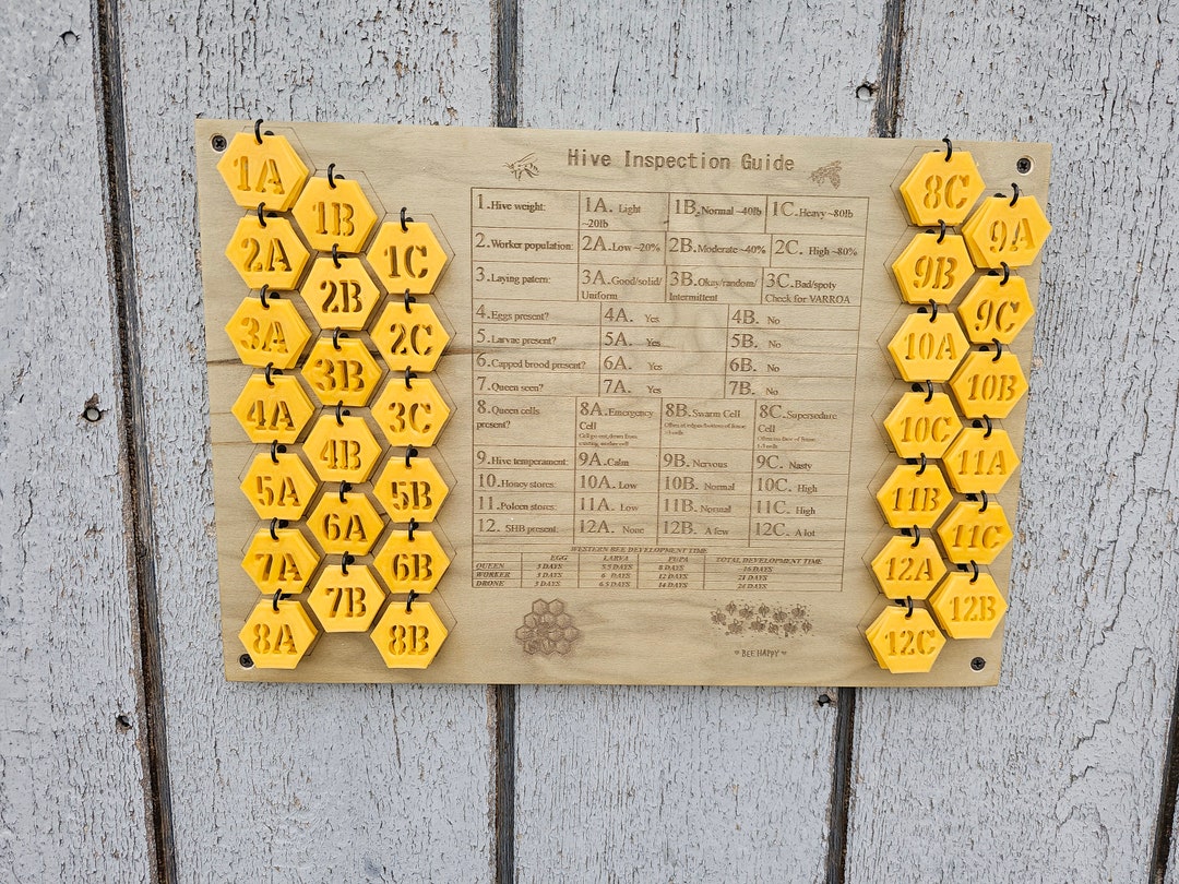 Beehive Inspection Guide Etsy