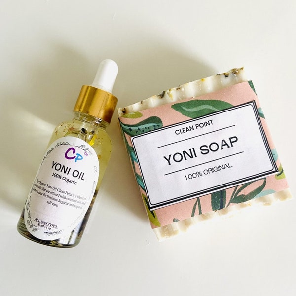 Yoni Oil and 1 Yoni Soap > Clean Point Vagina Herbal Oil & 1 Yoni Soap • Clean Point Solid herbal feminine bar Herbal, 100% Original / OEM