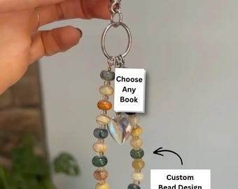 CUSTOM Book Lover Bag Charm: Choose Any Book