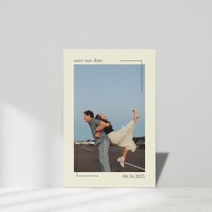 Reserva la fecha / Tarjetas minimalistas vintage / Descarga digital