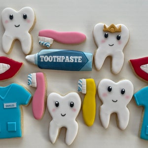 Toothpaste Cookie R Dental Cookies - Etsy