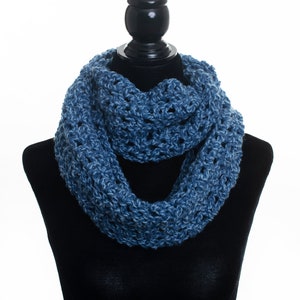 Denim Marled Infinity Scarf
