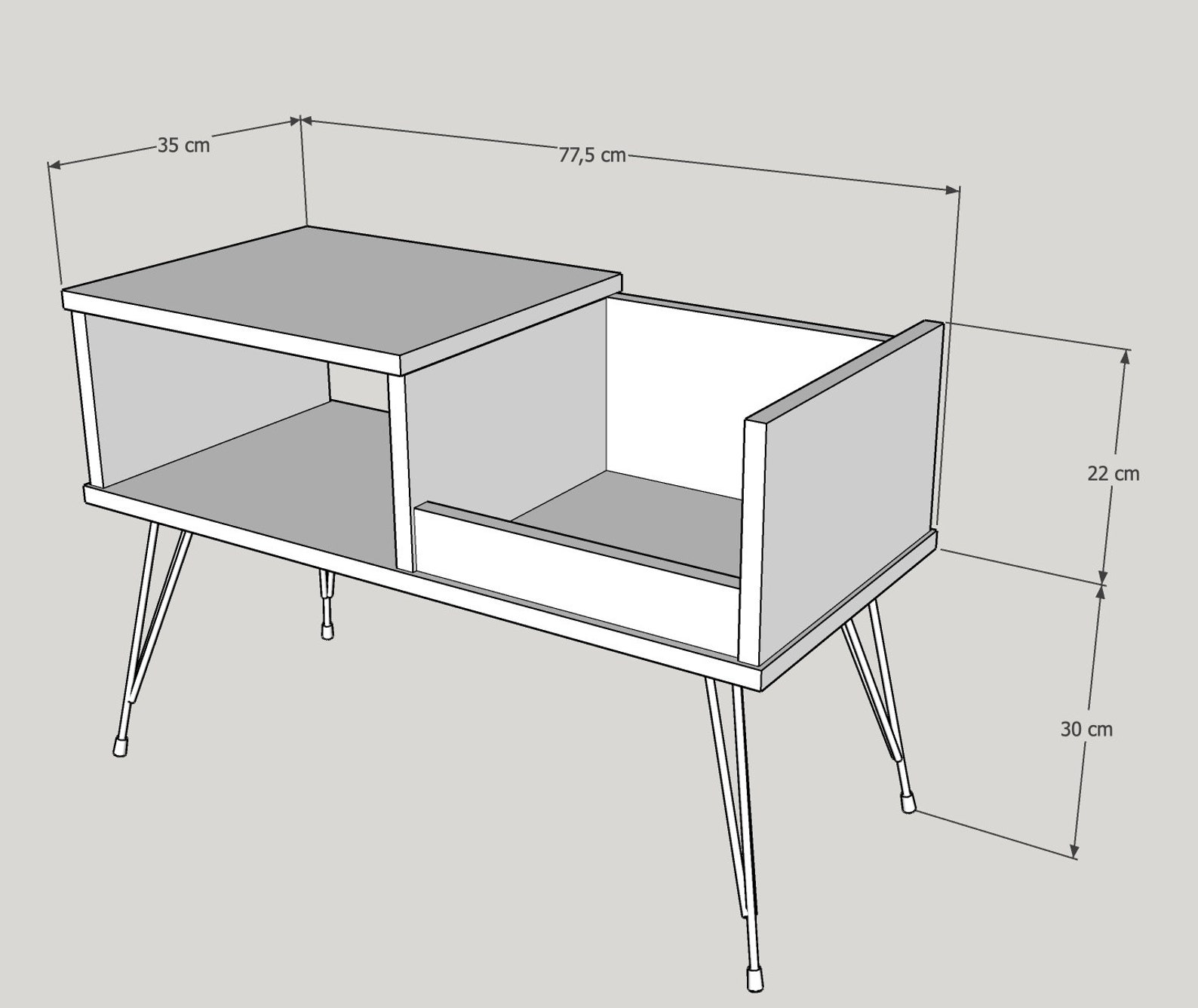 Vinyl Record Storageturntable Standvinyl Hifi Rack Etsy