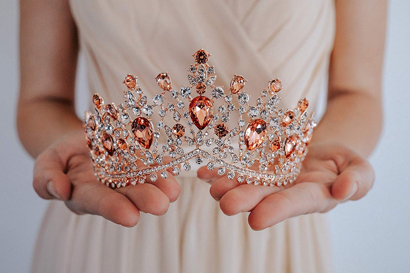 Rose Gold Tiara with CrystalsWedding Hair AccessoriesProm Etsy