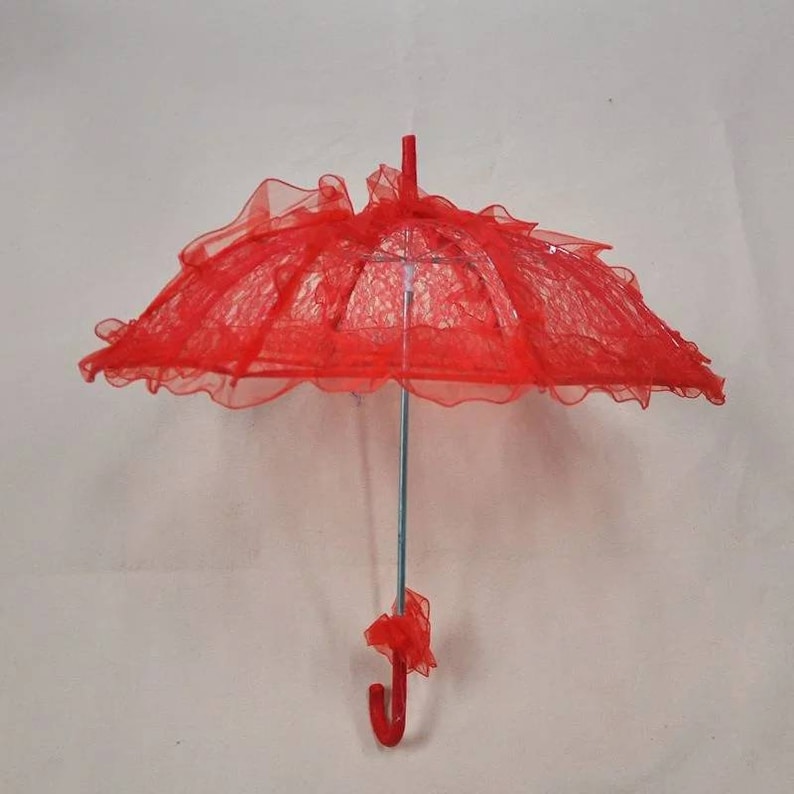 Childs umbrella,Lace umbrella,Bridesmaids Parasol,Sun parasol 10 colours Small Lace Bridal Parasol,Wedding Parasol,Flowergirl lace Umbrella