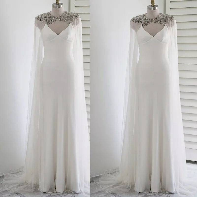 Embellished Bridal Cape/ Wedding Cloak/ Long Brides Cape/ Long | Etsy