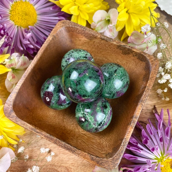 Ruby Zoisite Mini Sphere