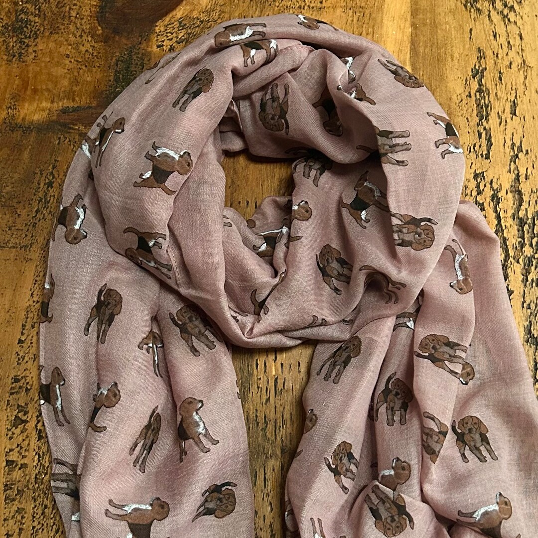Dog Print Scarf in Multicolor main image 1