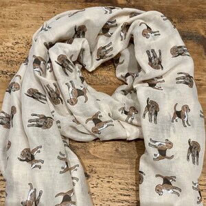 Accessoires Sjaals & omslagdoeken Sjaals & omslagdoeken Marine Beagle Dog Print Infinity Lange Dames Sjaal Cadeau Ideeën 