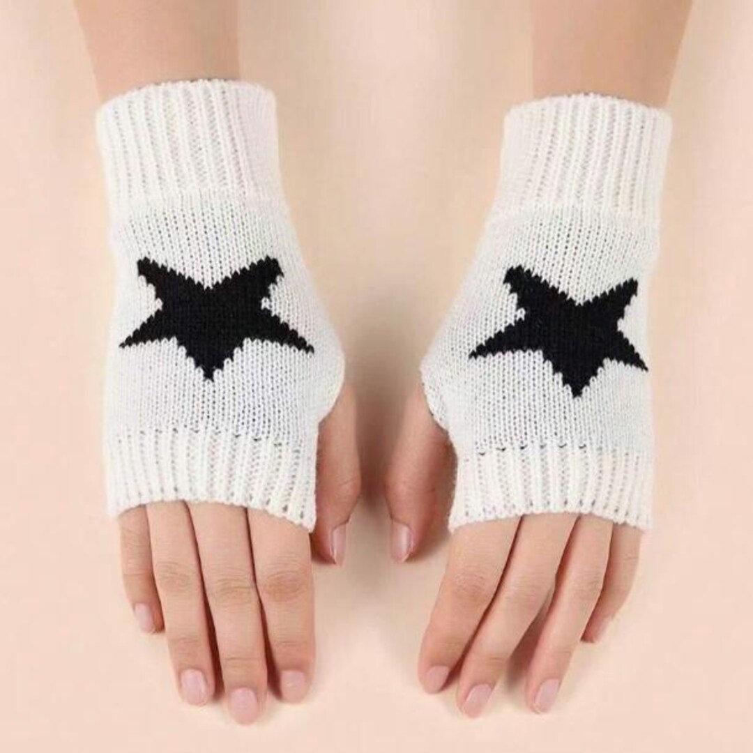 Babyhug  Woollen Gloves with Star Applique - Navy main image 1
