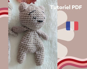 Berry, o urso Trognon - tutorial em PDF em francês, padrão, explicações de padrão para baixar para crochê