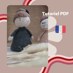 Aurora - The Pretty Doll - PDF Tutorial in French, pattern, pattern explanations to download crochet