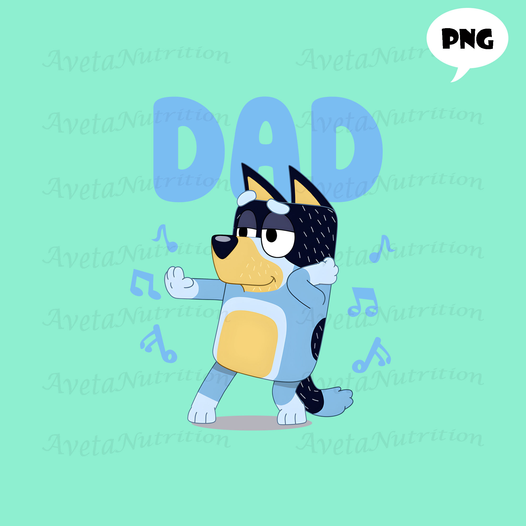 Bluey Dad PNG Bluey Image Bandit and Chilli Image Bluey Etsy Singapore
