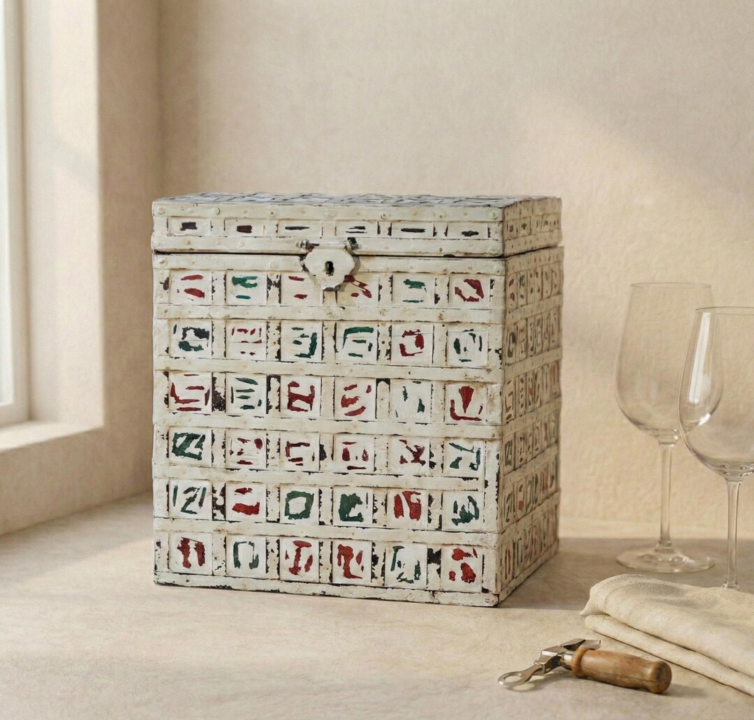 Wooden 2 Bottle Wine Carrier | Rustic Shabby Chic Gift Box for Wine ...