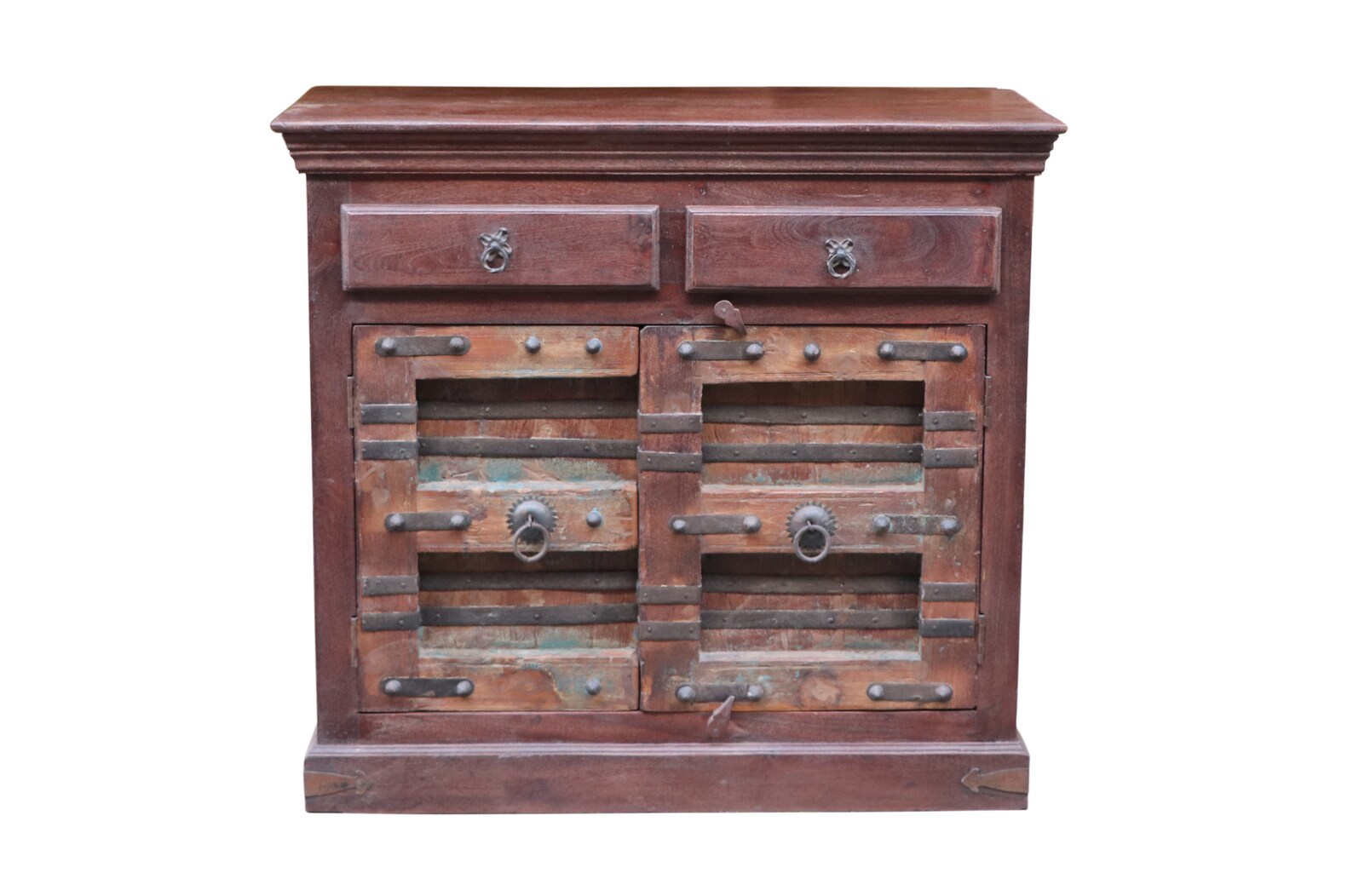 Antique Door Repurposed Storage With Drawers Rustic Etsy