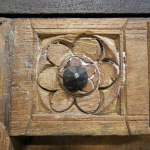 Antiguo estilo campestre tallado de madera maciza de 4 puertas | Etsy
