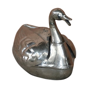Vintage Iron Swan Box | Indian Old Pan Dan | Eclectic Décor | Collectors Item