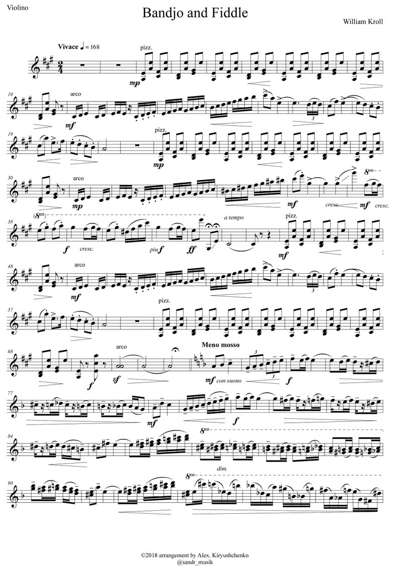 banjo and fiddle kroll sheet music banjo and fiddle kroll sheet music