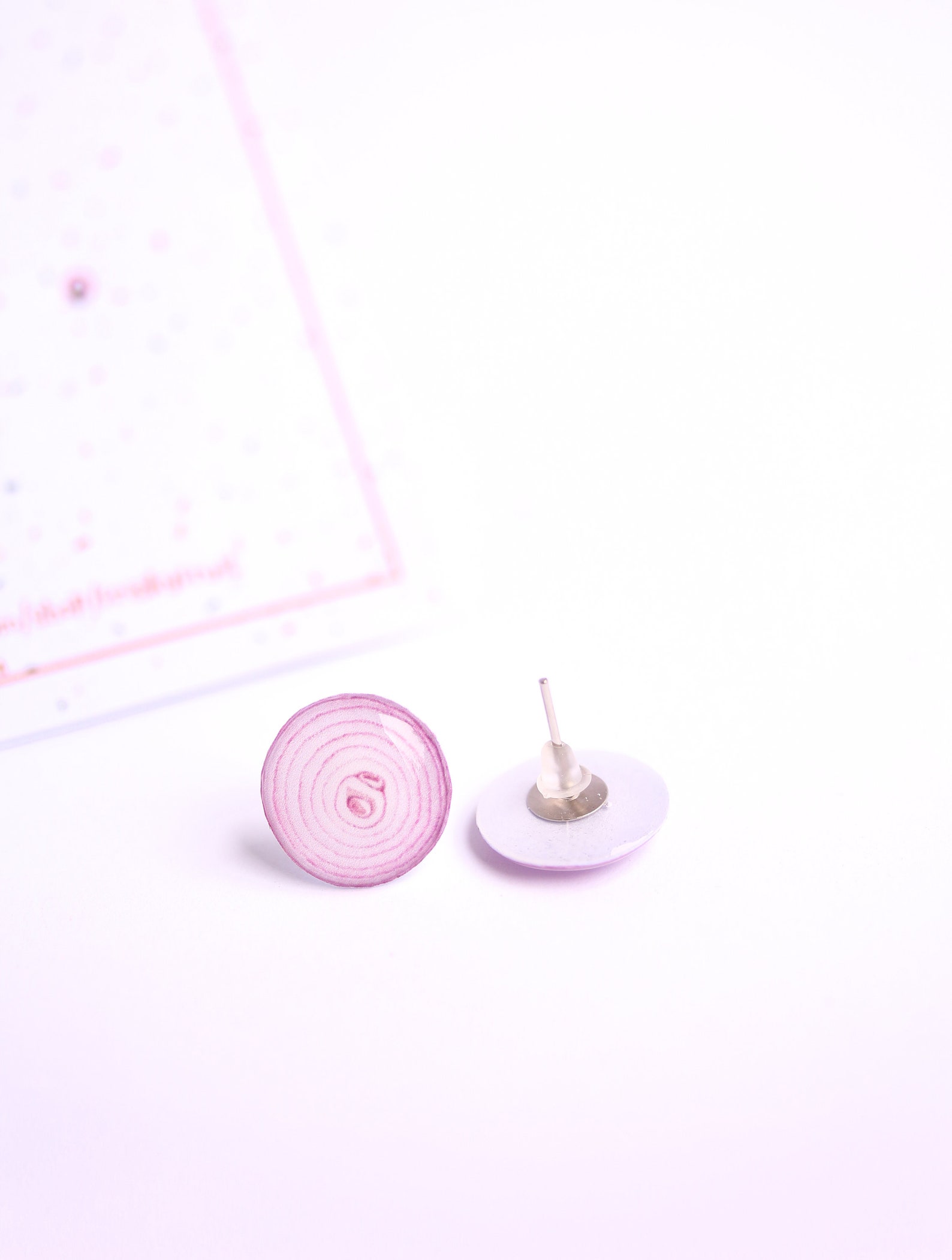 Red Onion Stud Earrings Onion Jewelry Onion Lover Gift Idea Etsy
