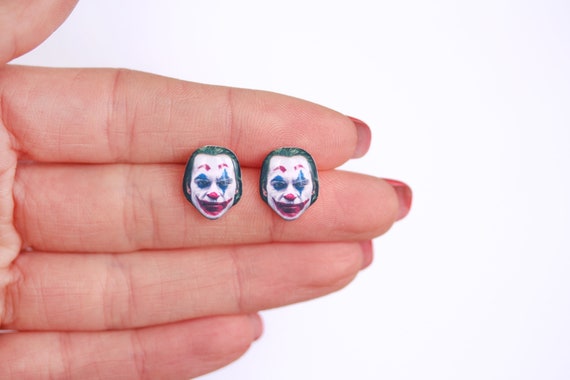 The Joker Earrings Jewelry Accessories the Joker Movie Fan Gift Etsy Canada