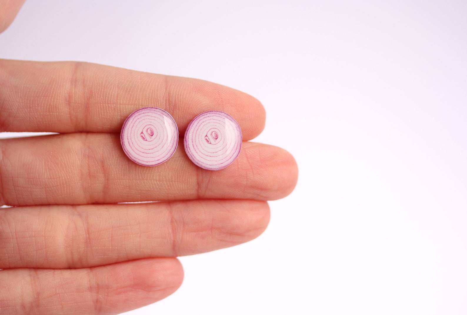 Red Onion Stud Earrings Onion Jewelry Onion Lover Gift Idea Etsy