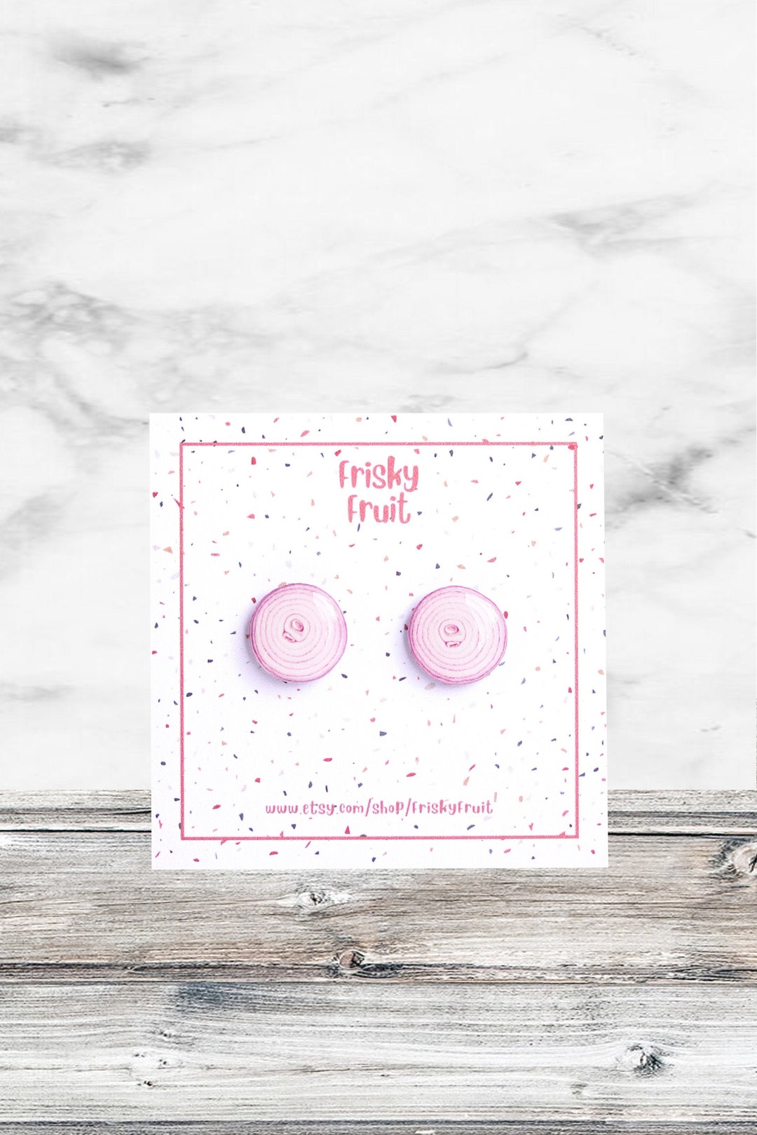 Red Onion Stud Earrings Onion Jewelry Onion Lover Gift Idea Vegetables