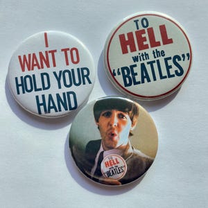 The Beatles vintage repro badge/pin/buttons