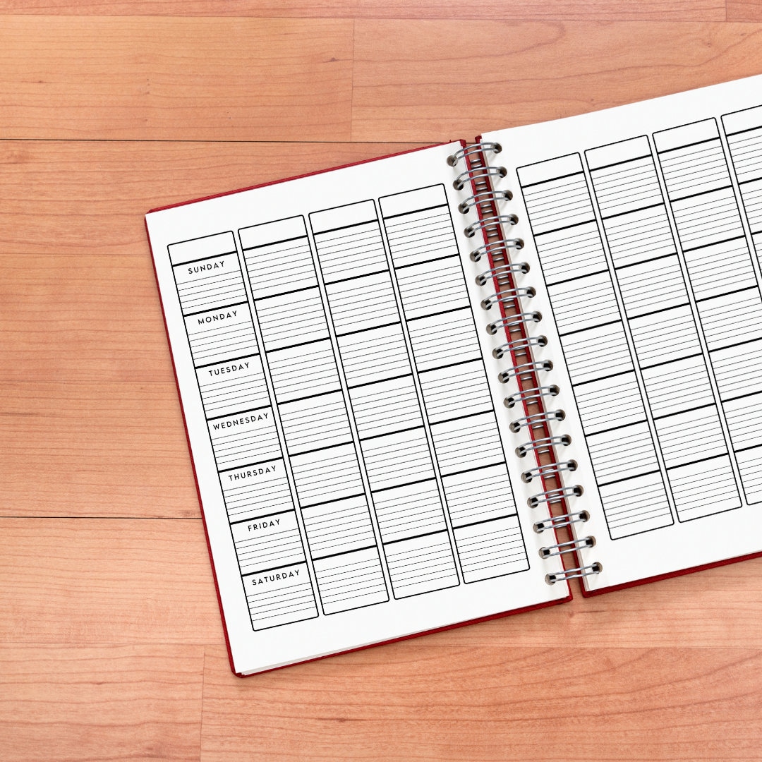 Weekly Planner Erin Condren Dupe Teacher Planner Social Media Planner Printable Planner PDF