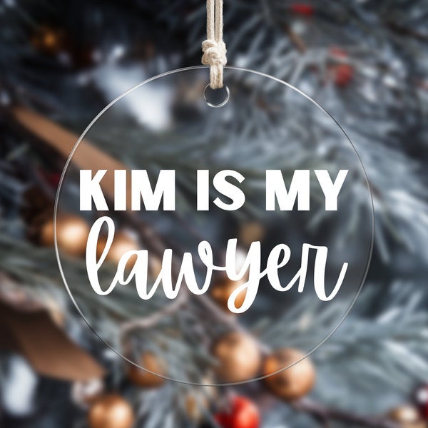 Kardashian Gift | Kim Kardashian Gifts | Gifts for Millennial | Gifts Under 15 | Custom Ornament | Christmas Ornament | Stocking Stuffer